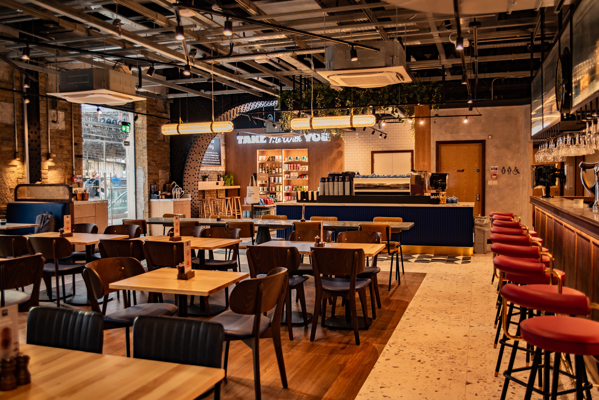 Interior image of jones the grocer London Waterloo